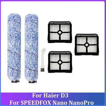 Rolo de Escova Filtro Hepa Para o Haier D3 Para o SPEEDFOX Nano Nanopro de Lavar roupa Máquina de Chão de Substituição de Peças de Reposição