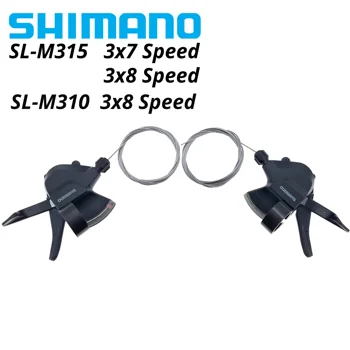 Shimano Altus SL-M315 Bicicleta de Marchas na Alavanca de 2x7 2x8 3x7 3x8 Velocidade 21S 24S Shifter Gatilho Rapid Fire Plus Shifter Cabo M315 M310