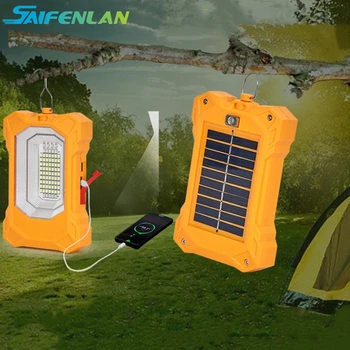 Solar do Acampamento Luz 5000MAH Recarregável Lanterna de Luz do USB de Carregamento para Camping, Pesca, Caminhadas, de Emergência, Falhas de