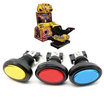 Superbike Máquina de Jogo de Motor de Carro de Corrida Console Arcade Oval Led Interruptor de Botão de pressão 12V Luz, Amarelo, Vermelho, Azul Disponível