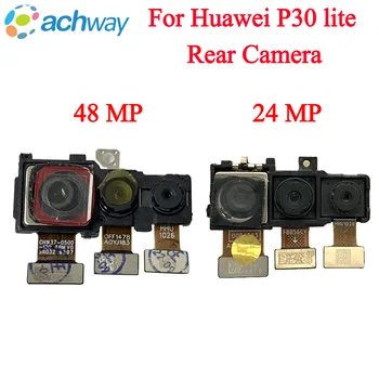Testada uma Nova Traseira, Câmera de Volta Para a Huawei P30 lite Principal de Grande parte Traseira da Câmera Câmera Traseira do Módulo Flex Cabo de Substituição de Peças de Reposição