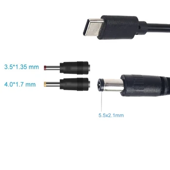 USB Tipo C C a 5.5x2.1mm 3.5x1.35mm 4.0 x 1.7mm 9V PD Trigger Cabo de Alimentação para Roteadores de alto-Falante Portátil DIODO emissor de Luz da Câmera