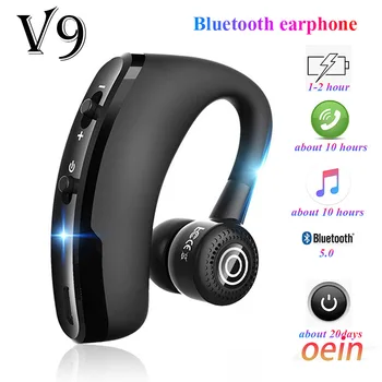 V9 fones de ouvido fones de ouvido Bluetooth mãos-livres auricular sem fios de Negócios fone de ouvido Unidade Chamada de Esportes fones de ouvido para Fones de ouvido do iphone