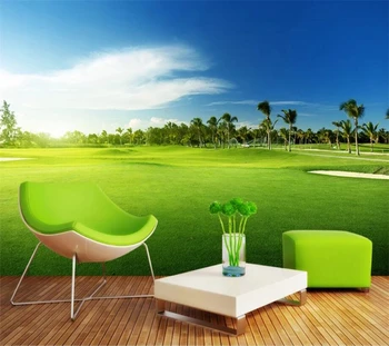 wellyu papel de parede Personalizado foto 3d murais golf grama paisagem, o papel de parede papel de parede sofá da sala de plano de fundo do papel de parede