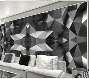 wellyu Personalizado parede grande pintor geométricas simples linha praça TV sofá na parede do fundo pintura decorativa mural
