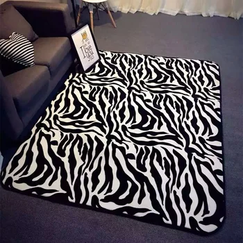 Zebra europeu Geométricos Impressos Tapetes Para Sala de estar antiderrapante Área de Tapetes para casa de Banho Moderna de Moda em Carpete Tapete Capachos